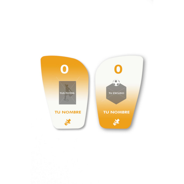 Espinilleras personalizadas (escudo y foto)