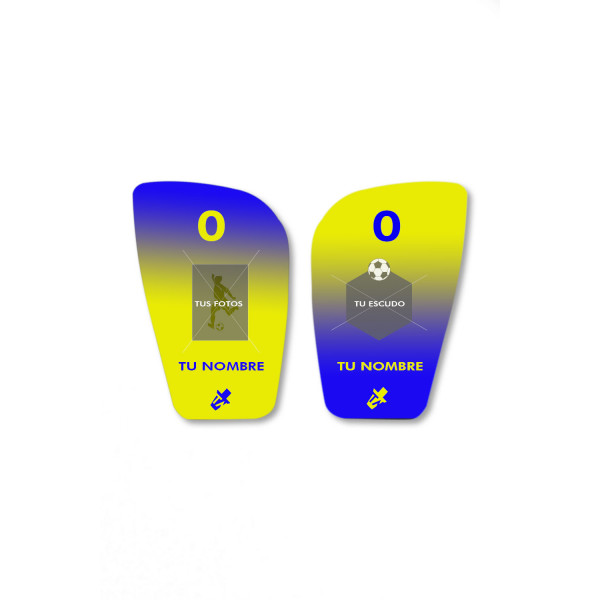 Espinilleras personalizadas (escudo y foto)
